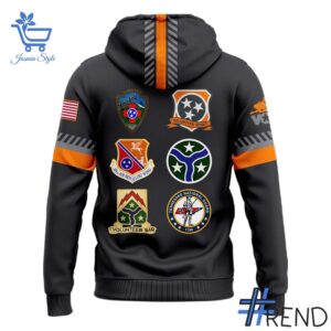 Smoke Grey Volunteer Spirit Tennessee Football Hoodie design on casual wear for everyday style