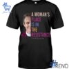 A Woman's Place Is In The Resistance Shirt design displayed on high-quality clothing fabric