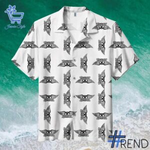 Aerosmith Band logo Hawaiian Shirt design on casual wear for everyday style