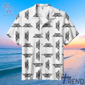 Aerosmith Band logo Hawaiian Shirt design on casual wear for everyday style