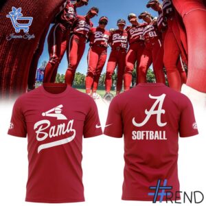 Close-up view of the Alabama Crimson Tide Shirt print