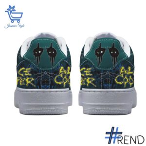 Trendy Alice Cooper Schools Out Nike Air Force featuring bold graphics and modern style