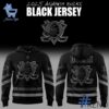 Unisex Anaheim Ducks Back In Black Hoodie styled with jeans for a relaxed look