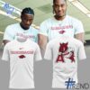 Detailed Arkansas Razorback white Shirt graphic on quality fabric