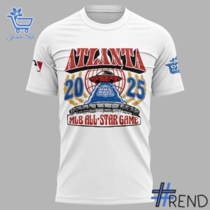 Performance meets personality in every Atlanta Braves x Outkast Homage White MLB All Star Game Tri Blend T Shirt jpg detail.