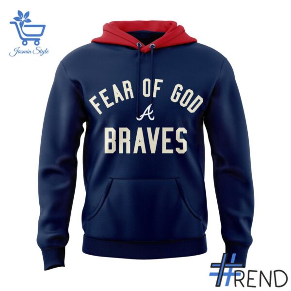 Close-up of the 2 Atlanta Capsule 2025 MLB All Star Week Atlanta Braves Hoodie showing detailed design and vibrant colors.
