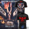 Close-up of the 1 Avenged Sevenfold 2025 Chicago Tour Shirt showing detailed design and vibrant colors.