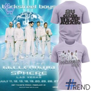 Custom look featuring the signature Backstreet Boys Tour Las Vegas Residency We re Back Again Shirt jpg design