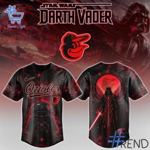 Styled look featuring Baltimore Orioles MLB Star Wars Jersey for everyday wear