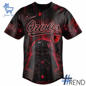 Styled look featuring Baltimore Orioles MLB Star Wars Jersey for everyday wear