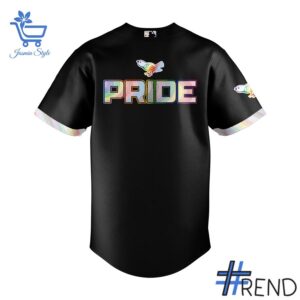Side view of Baltimore Orioles Pride Night Jersey showcasing iconic low-top silhouette.