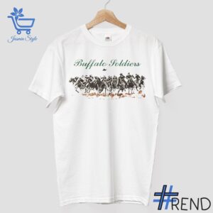 Detailed fabric and stitching showing Beyonce Buffalo Soldier Shirt