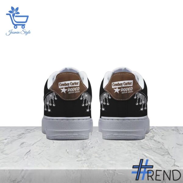 Trendy Beyonce Cowboy Carter Air Force Shoes featuring bold graphics and modern style