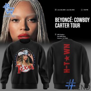 Limited-edition apparel with custom Beyonce x Houston Tour Shirt print