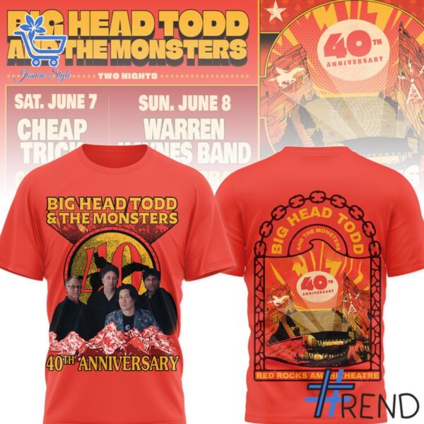 Unisex Big Head Todd and the Monsters Shirt styled with jeans for a relaxed look