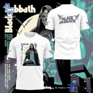 Limited-edition apparel with custom Black Sabbath Back to the Beginning Shirt print