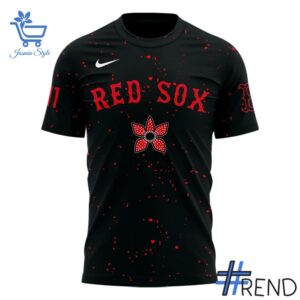 Level up your everyday style with 2 Boston Red Sox Stranger Things Night Tshirt.