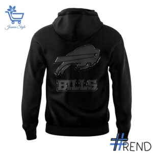 Buffalo Bills Back In Black Hoodie design displayed on high-quality clothing fabric