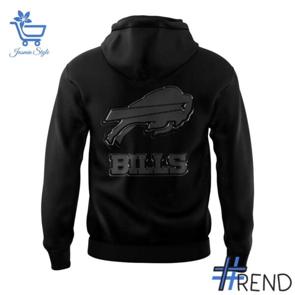 Buffalo Bills Back In Black Hoodie design displayed on high-quality clothing fabric