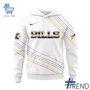Custom apparel with the bold Buffalo Bills Pride Month Hoodie design