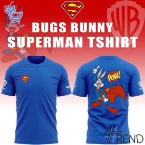 Level up your everyday style with 4 Bugs Bunny Superman hoodie.