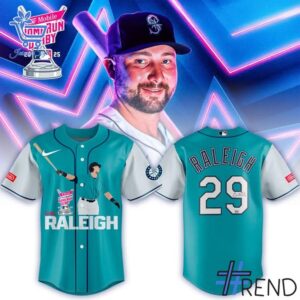 Cal Raleigh MLB Home Run Derby Baseball Jersey design on casual wear for everyday style