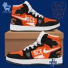 Street-style look featuring the unique Cangrejeros Basket BSN Air Jordan Shoes artwork