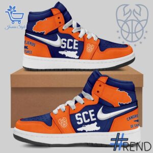 Street-style look featuring the unique Cangrejeros Basket BSN Air Jordan Shoes artwork