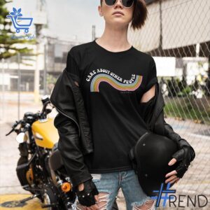 Care About Other People Shirt design displayed on high-quality clothing fabric