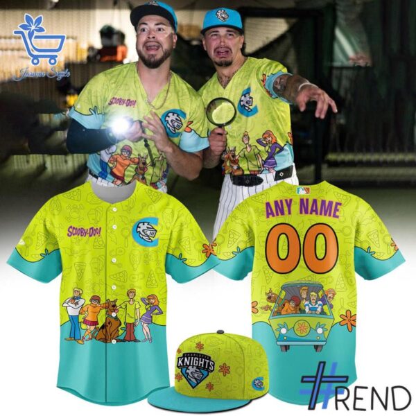 Performance meets personality in every Charlotte Knights Scooby Doo Night Baseball Jersey detail.