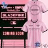 Side view of Chicago Cubs Blackpink Deadline World Tour Jersey showcasing iconic low-top silhouette.
