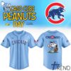 Limited-edition apparel with custom Chicago Cubs Peanuts Snoopy Baseball Jersey print