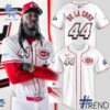 Level up your everyday style with Cincinnati Reds Elly De La Cruz White 2025 MLB Speedway Classic Home Player Jersey 1 jpg.