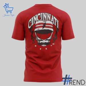 Level up your everyday style with 3 Cincinnati Reds Grateful Dead Night T shirt.