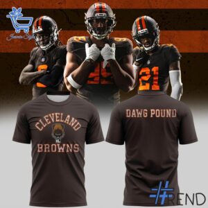 Styled look featuring Cleveland Browns Dawg Pound T shirt for everyday wear