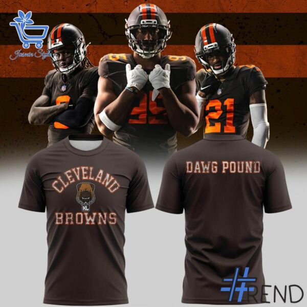 Styled look featuring Cleveland Browns Dawg Pound T shirt for everyday wear