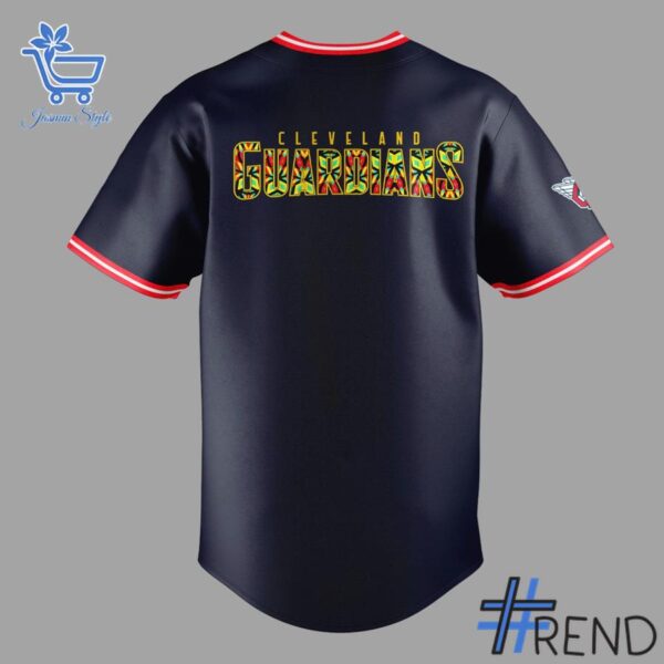 Cleveland Guardians Black Excellence Celebration Baseball Jersey design on casual wear for everyday style