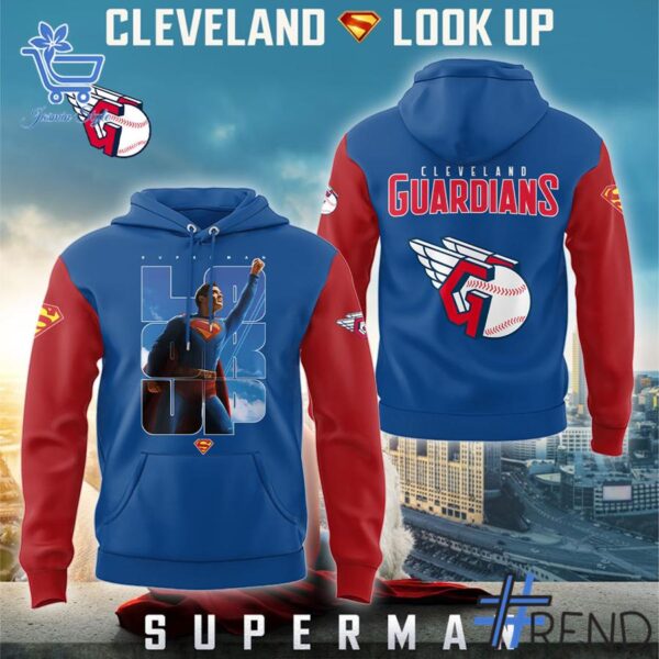 Detailed Cleveland Guardians Superman Look Up Shirt graphic on quality fabric