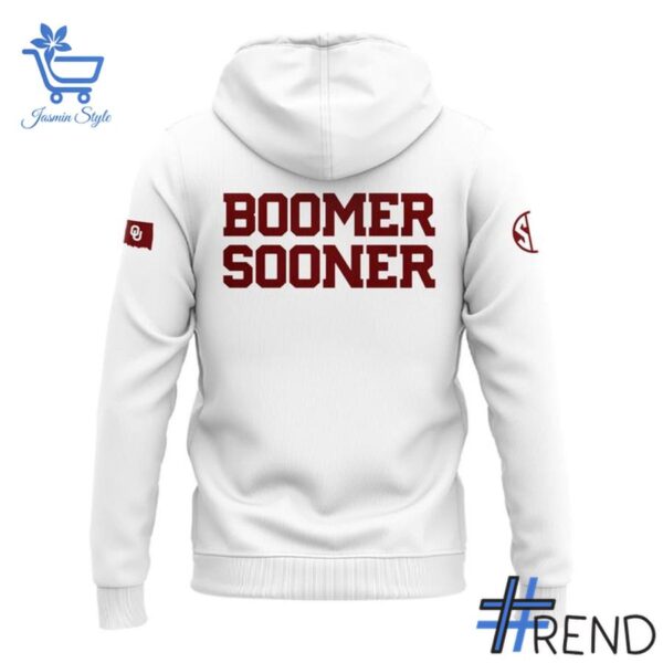 Close-up view of the Coach Patty Gasso Oklahoma Sooners Zip Hoodie print