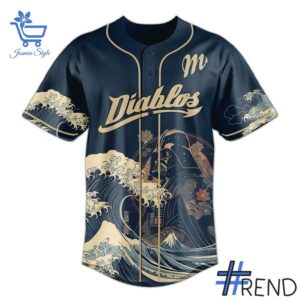 Custom look featuring the signature Darth Vader Diablos Rojos del Mexico Jersey design