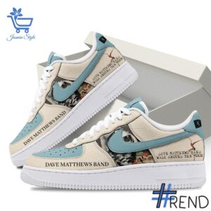 Close-up view of the Dave Matthews Band Walk Around the Moon Nike Air Force print