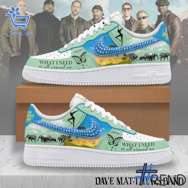 Styled look featuring Dave Matthews Band What I need is all around me Air Force Shoes for everyday wear