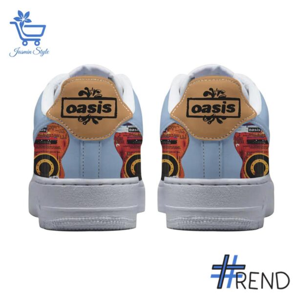Custom look featuring the signature Definitely Maybe Oasis Nike Air Force design