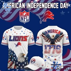 Premium-quality product featuring the Detroit Lions American Independence Day Shirt design
