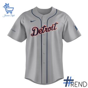 Limited-edition apparel with custom Detroit Tigers The Lumineers Baseball Jersey print