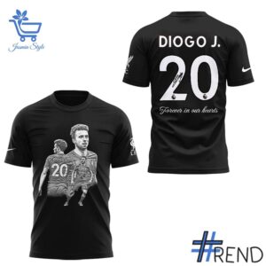 Soft and durable fabric with bold Diogo Jota Forever In Our Hearts Shirt print