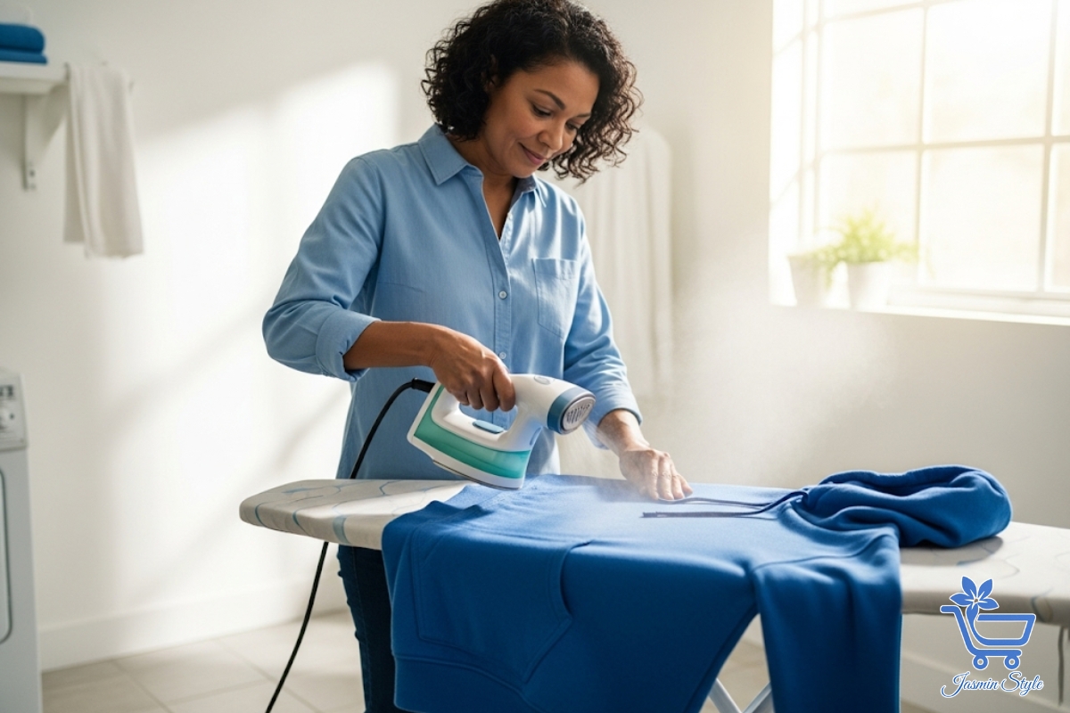 A gentle steam or low tumble dry can help reshape a stretched-out hoodie and bring back a better fit.