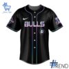 Detailed view of the 2 Durham Bulls KPop Demon Hunters Baseball Jersey print on fabric