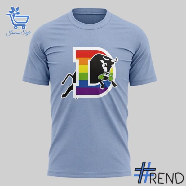 Side view of Durham Bulls Pride Night T Shirt showcasing iconic low-top silhouette.