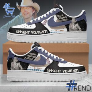 Trendy Dwight Yoakam Cosmic Roundup & Rodeo Nike Air Force featuring bold graphics and modern style